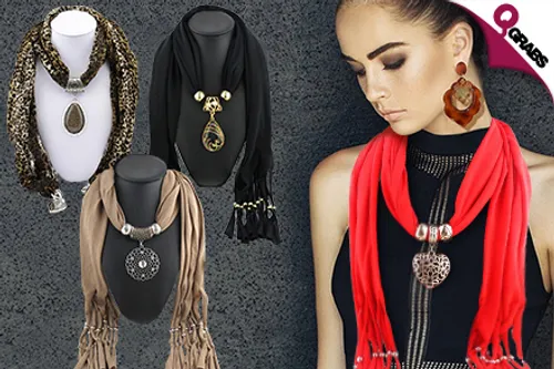For QR49 Bejewel Yourself with Embellished Scarves - Choose from 13 Wonderful Designs! (QR99 Value)